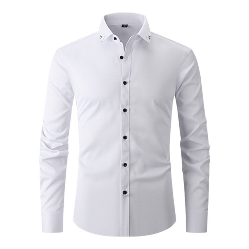 Men's Casual Shirt — Solid Long Sleeve — product view 2