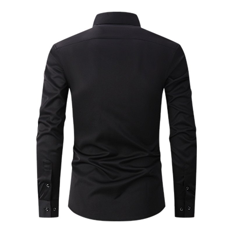 Men's Casual Shirt — Solid Long Sleeve — product view 3