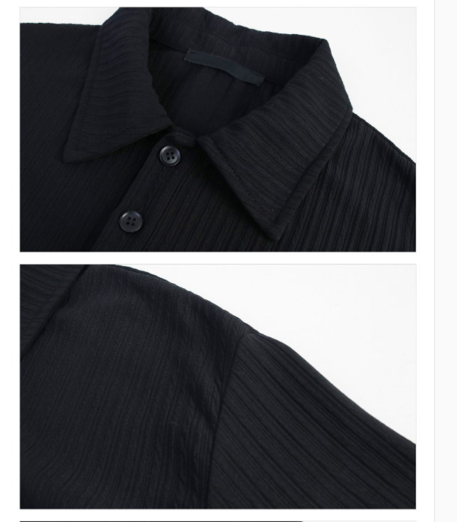 Men's Casual Shirt — Relaxed Point-Collar Short Sleeve — product view 6