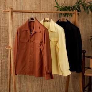 Men's Casual Shirt — Linen-Blend Cuban Collar — product view 1