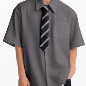 Men's Casual Shirt — Easy Solid Short Sleeve — product view 1