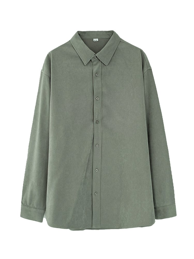Men's Casual Shirt — Relaxed Stretch Long Sleeve — product view 6