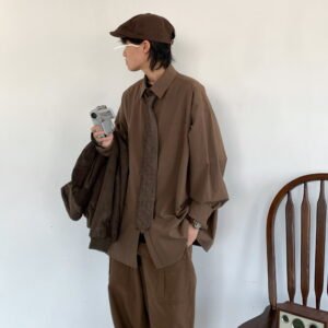 Men's Casual Shirt — Relaxed Vintage Long Sleeve — product view 1