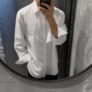 Men's Casual Shirt — Cotton-Blend Pocket Long Sleeve — product view 1