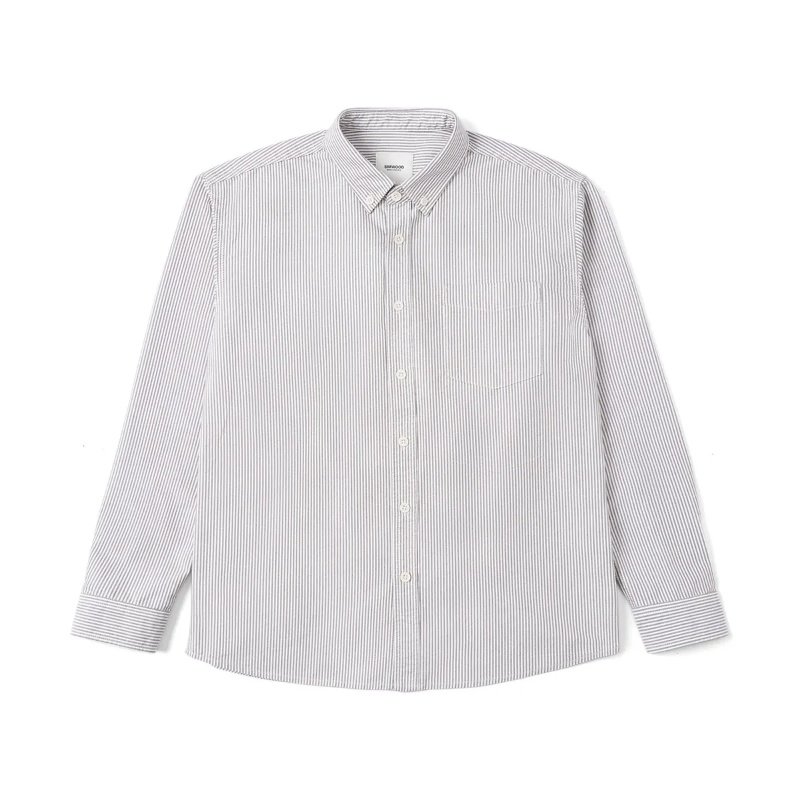 Men's Casual Shirt — Muted Stripe Long Sleeve — product view 2