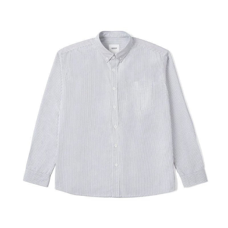 Men's Casual Shirt — Muted Stripe Long Sleeve — product view 3