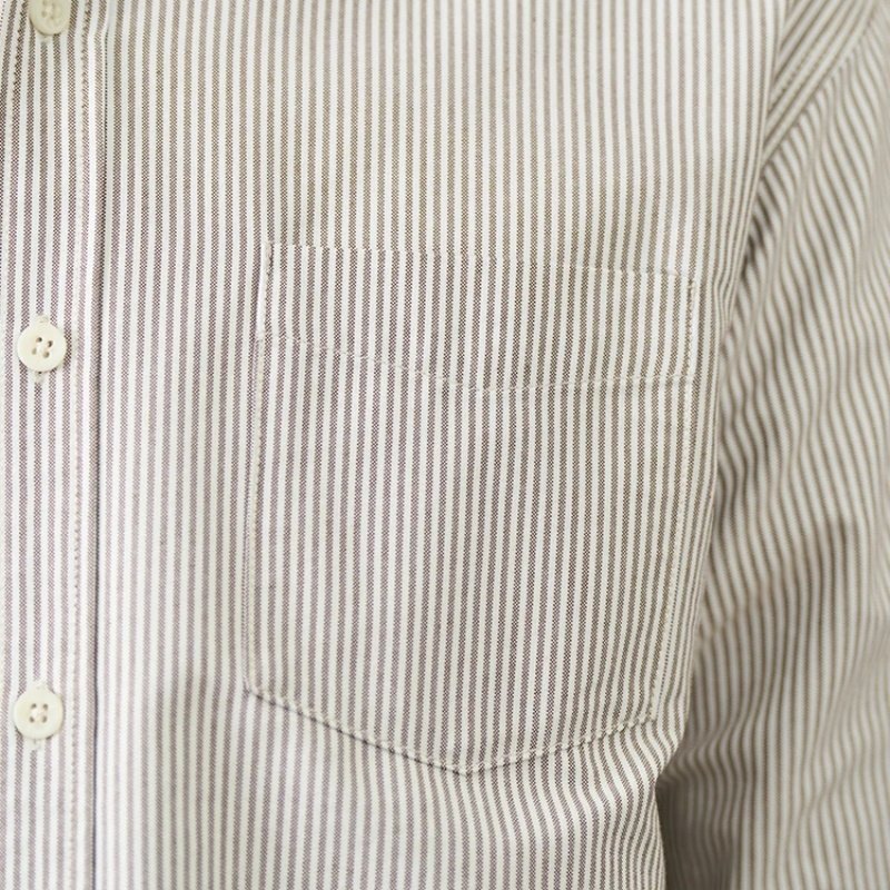 Men's Casual Shirt — Muted Stripe Long Sleeve — product view 4